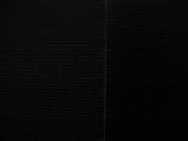 detail shot of Wade Guyton “untitled” (2014)