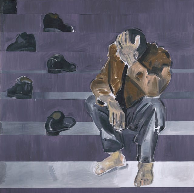 Apostolos Georgiou, "Untitled" (2009), acrylic on canvas, 150 x 150 cm (all images courtesy the artist)