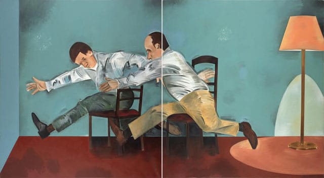 Apostolos Georgiou, “Untitled” (1999), acrylic on canvas, 210 x 380cm