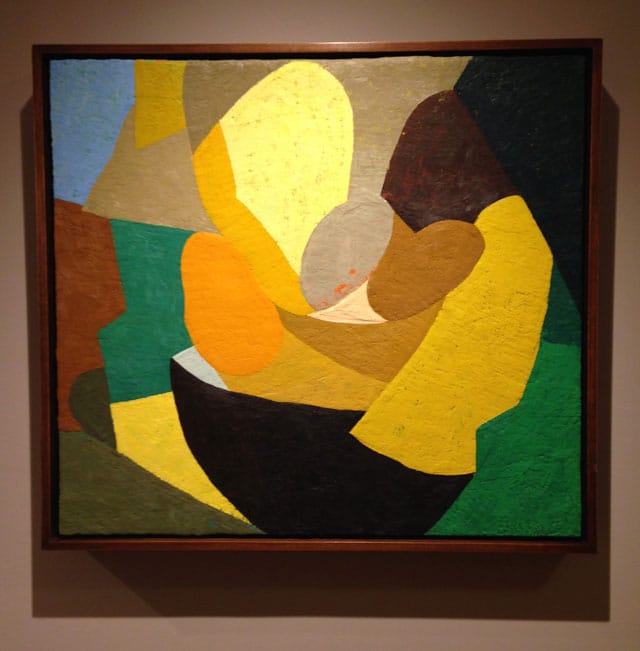 Logan Grider, "Untitled (JHG)" (2012), encaustic  24 x 26 in