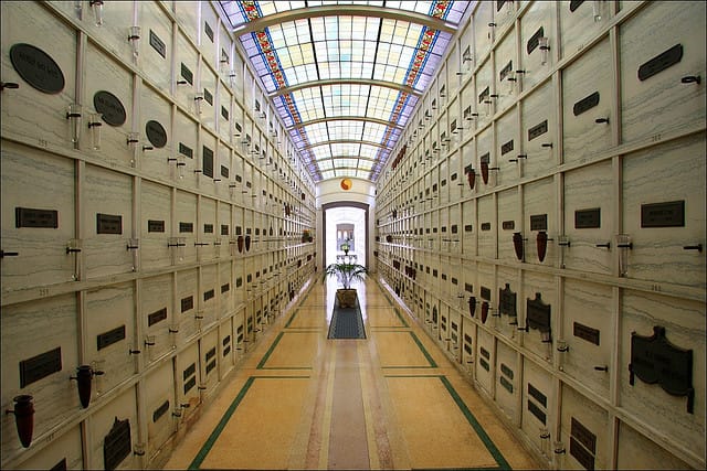 Hall of Solomon at Hollywood Forever Cemetery in California (photograph by Rupert Ganzer, Flickr user)