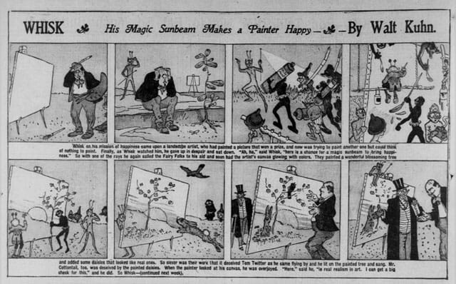 An example of Kuhn’s “Whisk,” playing with the notion of artistic realism