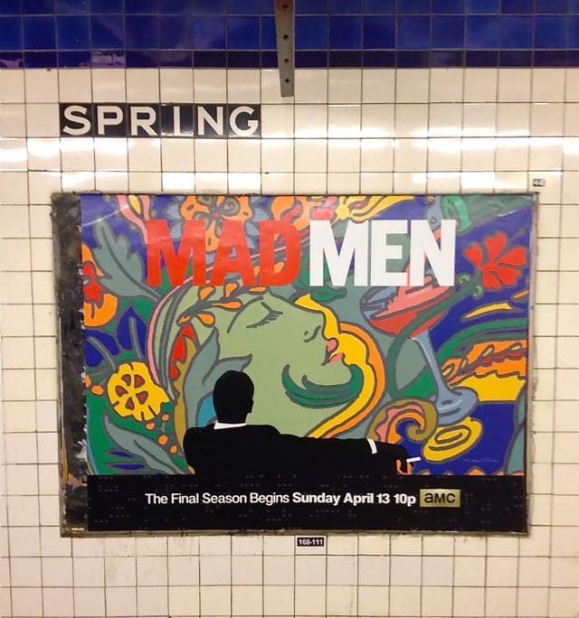 Glaser's 'Mad Men' poster (photo by Andy Mills)