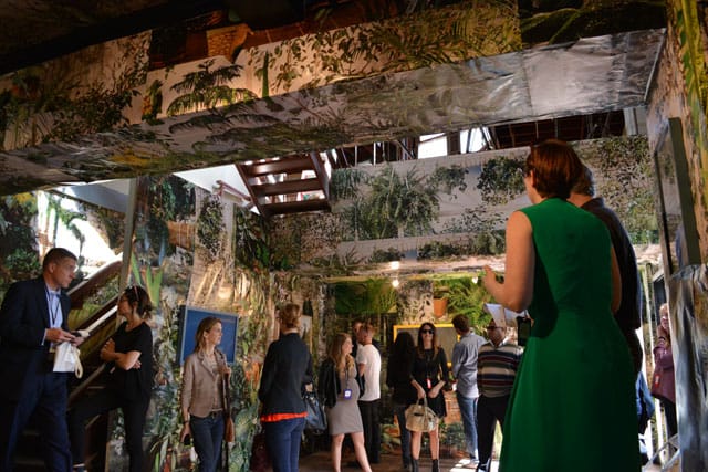 Brian Bress's installation at Cherry and Martin's booth