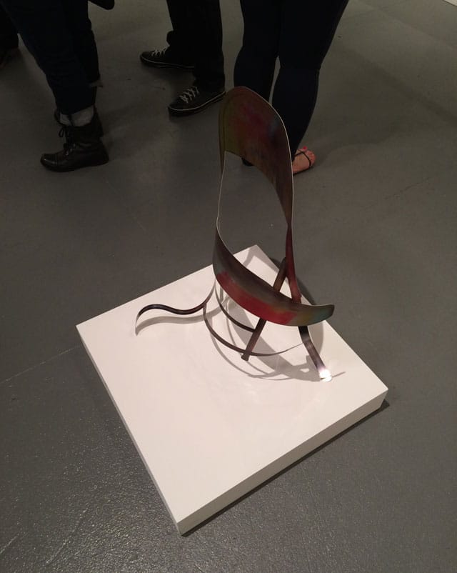 Ry Rocklen, “Pieter’s Chair” (2014), inkjet print on aluminum (click to enlarge)