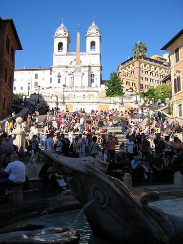 The Spanish Steps in Rome (photograph by the author)