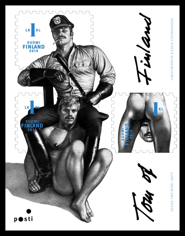 Tom of Finland stamp sheet