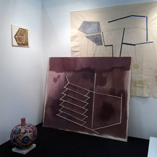 Paintings by Sharon Butler at Seattle's Season Gallery booth