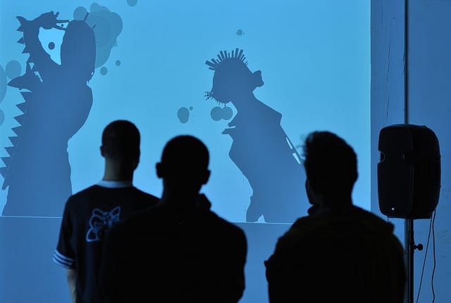 An unlabled interactive art work