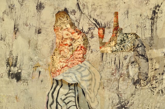 Detail of Meg Lipke's "Patricia Hall Revealed" (2014)