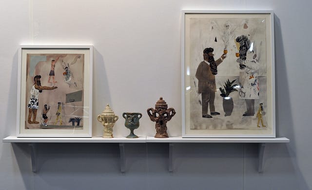 Works by Guðmundur Thoroddsen at the Asya Geisberg gallery booth