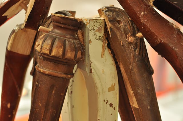 Detail of Marc Andre Robinson's sculpture.