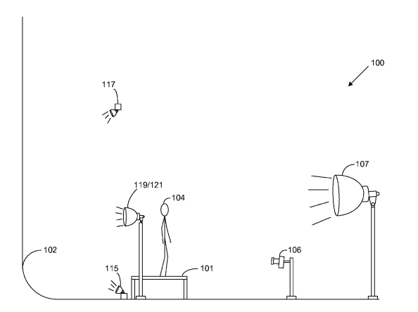 Amazon's "Studio Arrangement" patent (via US Patent & Trademark Office)