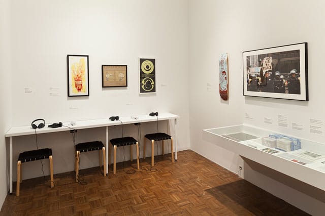 Public Collectors, "Malachi Ritscher" (2014), installation view at the 2014 Whitney Biennial (March 7 – May 25, 2014), Whitney Museum of American Art, New York (photo by Sheldan C. Collins)