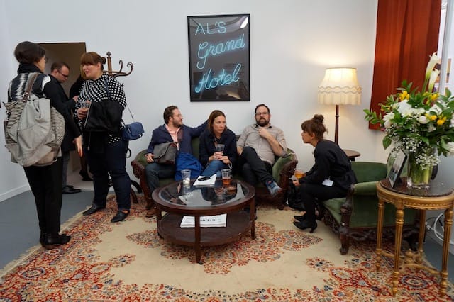 The lobby of "Al's Grand Hotel"