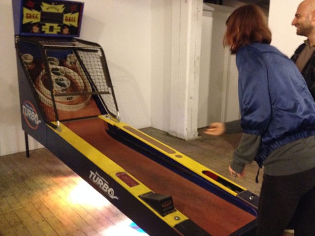 Kurt Freyer's Coney Island Skee-ball machine at Fowler Project Space