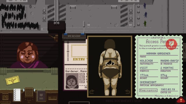 "Papers, Please" screenshot (all images courtesy Games for Change)