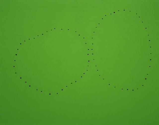 Lucio Fontana _Concetto spaziale (Concept spatial)_ (1961) Collection particulière, courtesy Sperone Gallery, New York
