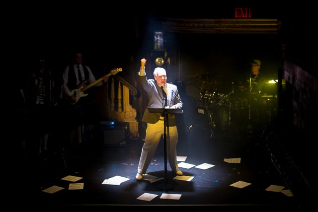 Doug Hughes presents the Dada Bomb Manifesto at The Box.