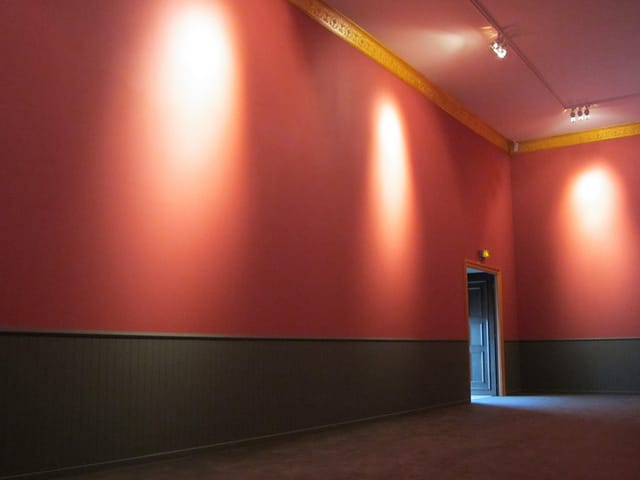 "The Empty Museum," with art replaced by light and Bach music