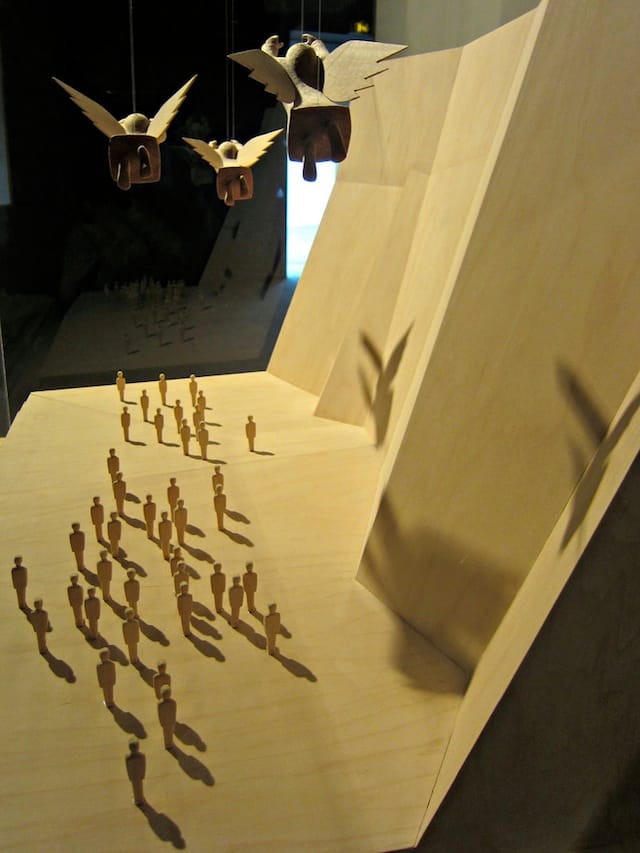 Detail of "How to Meet an Angel" installation