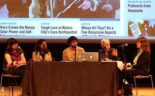Last Thursday's panel on digital contemporary arts writing at the Brooklyn Museum (all photographs were taken by the author for Hyperallergic)