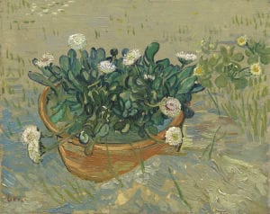 Vincent van Gogh (Dutch, active in France, 1853-90) Daisies, Arles, 1888, oil on canvas. Unframed: 13 × 16 1/2 in. (33 × 41.9 cm) (courtesy VMFA)