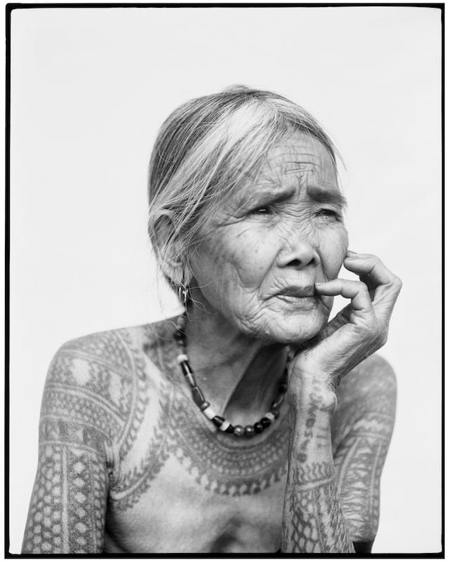 Photograph by Jake Verzosa of the last tattooed Kalinga woman, Philippines (2011) (© Jake Verzosa)