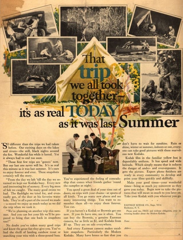 Ad from 1920s, image from vintageadbrowser.com.