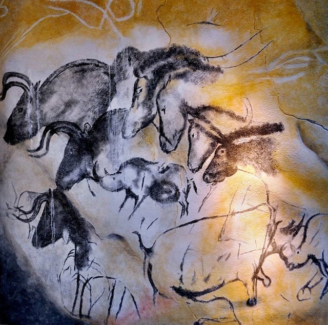 Grotte Chauvet cave paintings (photograph by Thomas T., via Wikimedia) The prehistoric art in France was given World Heritage status by UNESCO on June 22.
