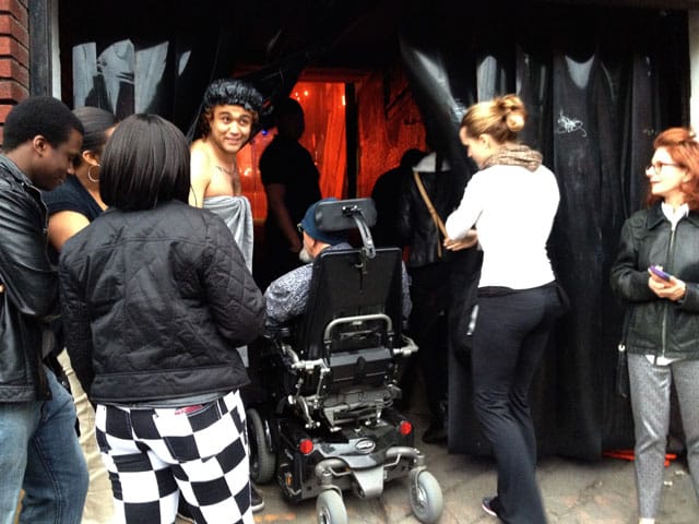 Chuck Close entering Freecandy