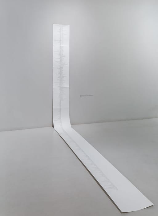 Jennifer Dalton, “Every Descriptive Word or Phrase Used to Describe Artists and their Work in Artforum’s ‘Best of 2013’” (2014) (click to enlarge)