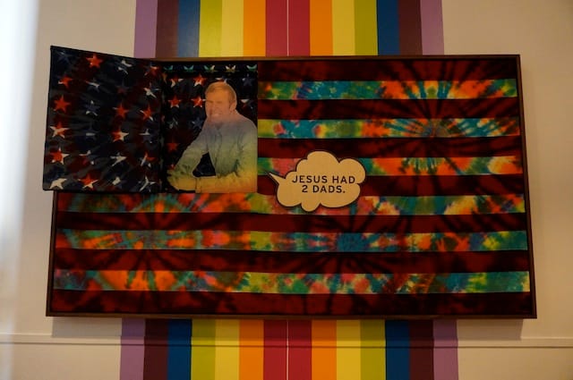 Detail of Jack Early's "You're a Grand Old Fag" (2014) (click to enlarge)