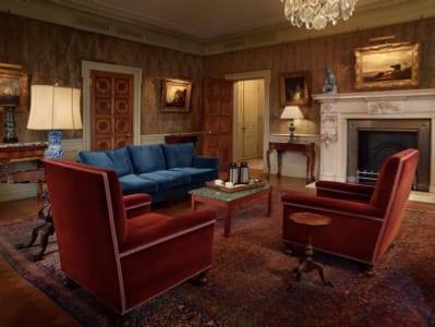 The former second-floor study of Mrs. Frick (photo by Michael Bodycomb)
