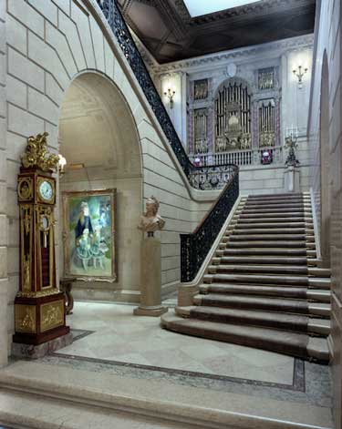 The Grand Staircase at the Frick Collection (photo by Michael Bodycomb)