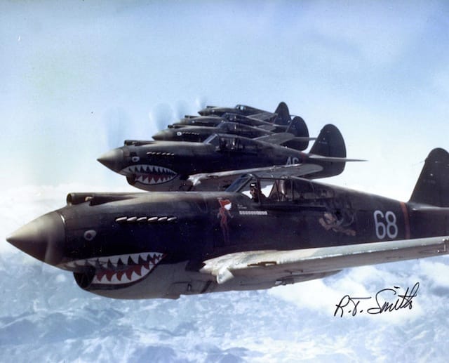 "Flying Tigers" by R.T. Smith, 1942 (Image via Wikimedia Commons) 