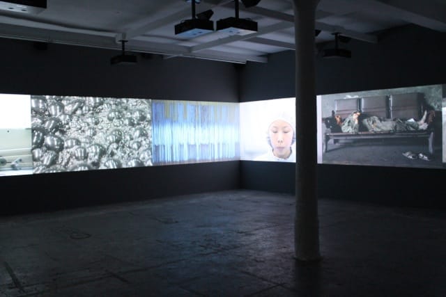 Li Xiaofei, from the project "Assembly Line" (2010 - continuing), six-channel video 