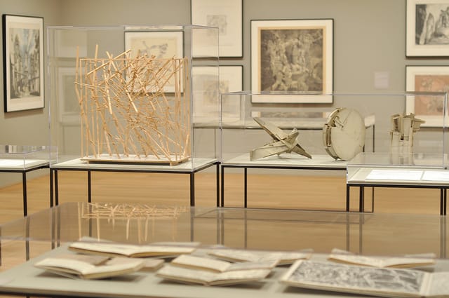 Installation view, 'Lebbeus Woods, Architect' at the Drawing Center (all photos by Hrag Vartanian for Hyperallergic)