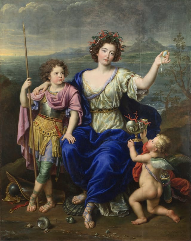 NG2967 Pierre Mignard The Marquise de Seignelay and Two of her Sons 1691 Oil on canvas 194.5 x 154.4 cm Credit Line: The National Gallery, London