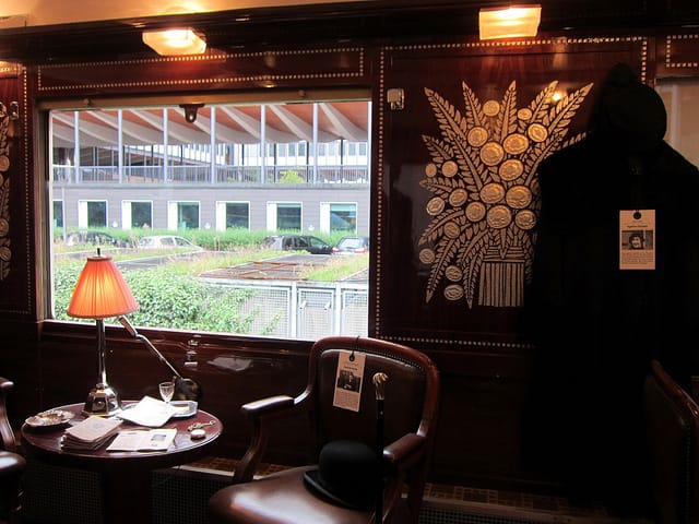 Hercule Poirot's place on the train (photograph by the author)