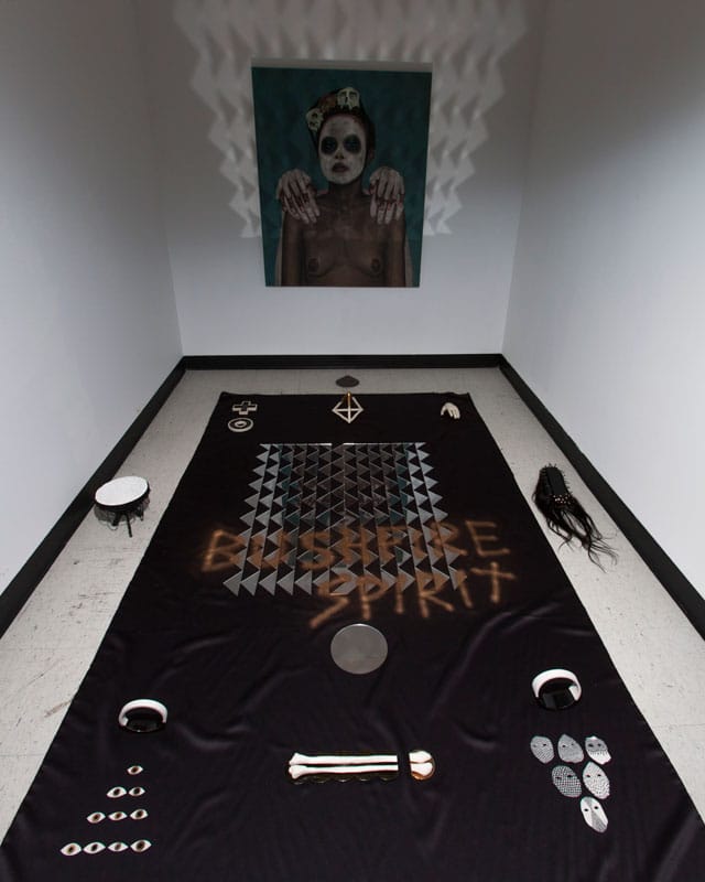 Richard Hart, "For real your eyes are a rainbow for real" (2012), oil on linen