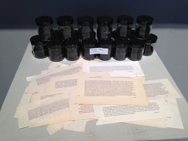 Detail of Sarah Graziano's "Coal Stories"