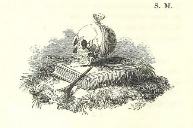 Illustration from "Death's Doings" by R. Dagley (1827) (via the British Library)