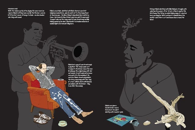 Illustration by Peter Arkle from "This is Pollock"