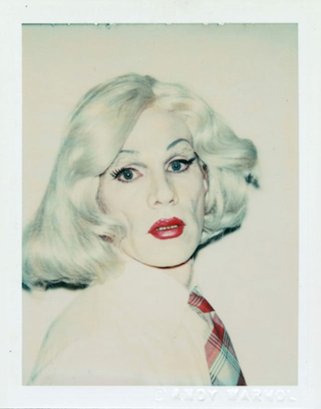 Andy Warhol. "Self-Potrait in Drag" (1981) (image courtesy of the Andy Warhol Museum, Pittsburgh)