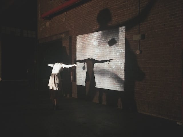 "The Wilder Papers" being performed at the Knockdown Center (photo by Alexis Convento)