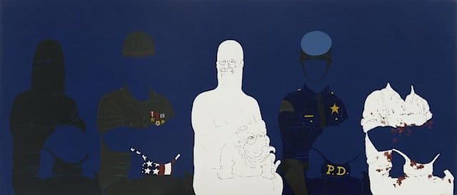 May Stevens, "Big Daddy Paper Doll" (1970), acrylic on canvas (Via brooklynmuseum/opencollection.org)