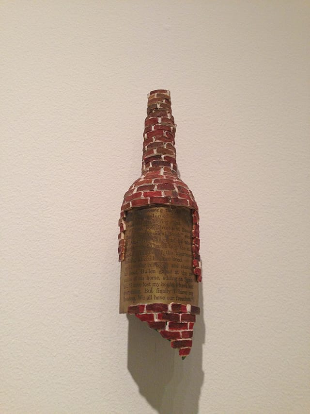 Luis Camnitzer, "Amanaplanacanalpanama" (detail) (1995), mixed media installation