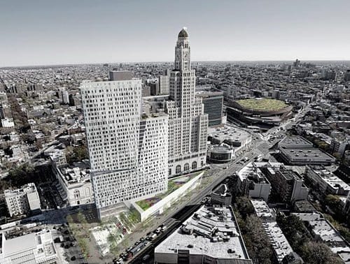 Rendering of BAM South in Downtown Brooklyn (via YIMBY/Curbed)