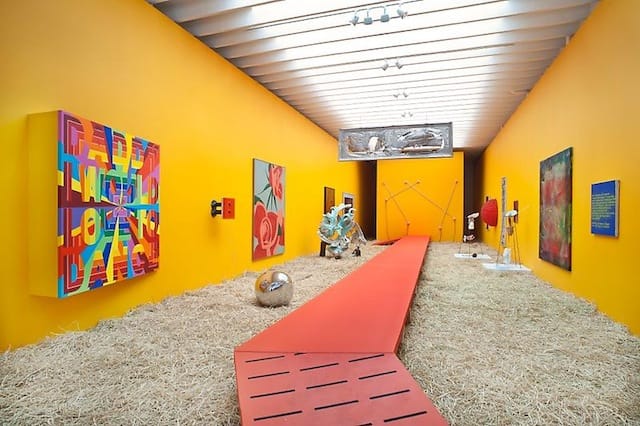 Installation view of Bloodflames Revisited (courtesy of the Paul Kasmin Gallery)